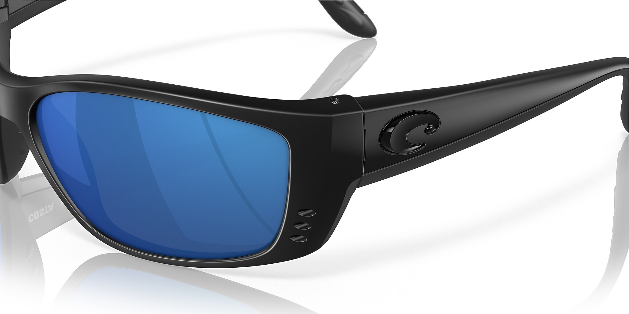 Costa Fisch XL (64-17) with Blue Mirror lenses and Blackout frame
