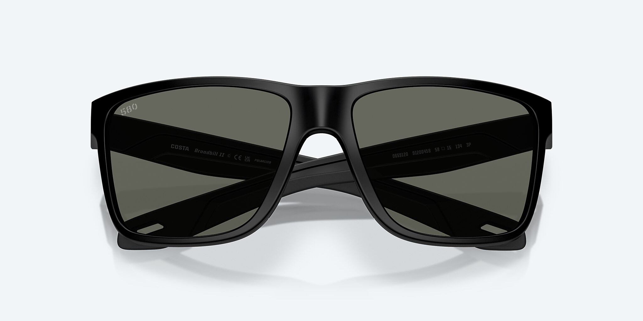 Lunettes de soleil Costa Broadbill II L (58-15) avec Gris verre et Noir mat monture Image 5 de 7