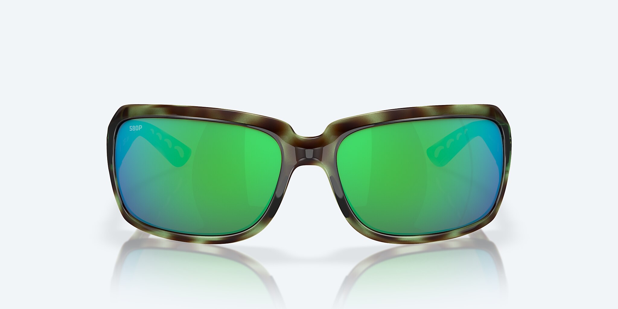 Sunglasses Costa Isabela M (64-16) with Green Mirror lens and Shiny Seagrass frame Image 2 of 7