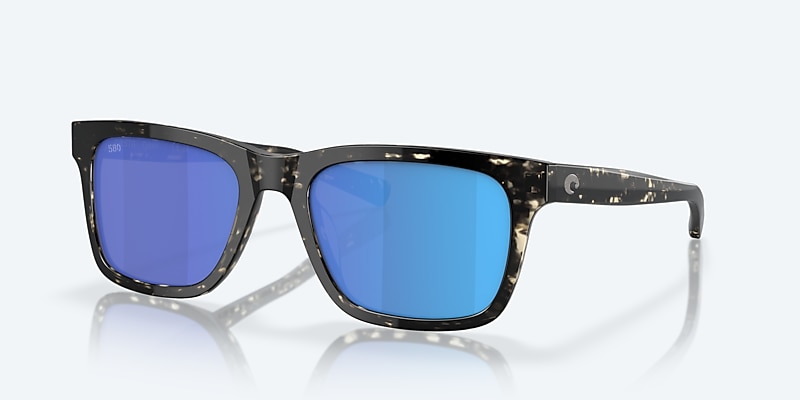 Sunglasses Costa Tybee M (55-19) with Blue Mirror lens and Shiny Black Kelp frame Image 1 of 8