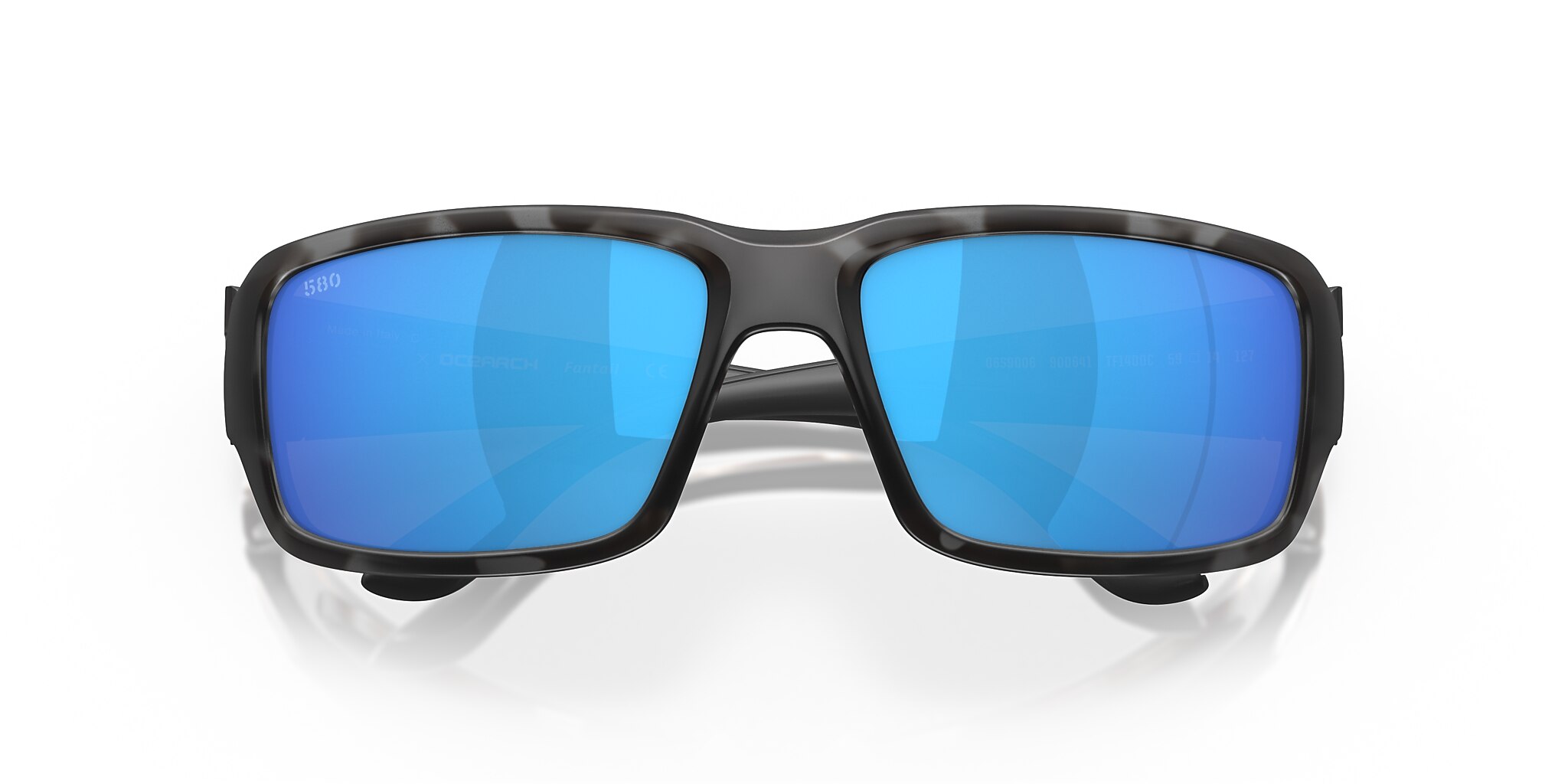 Costa Ocearch® Fantail M (59-14) with Blue Mirror lenses and Tiger