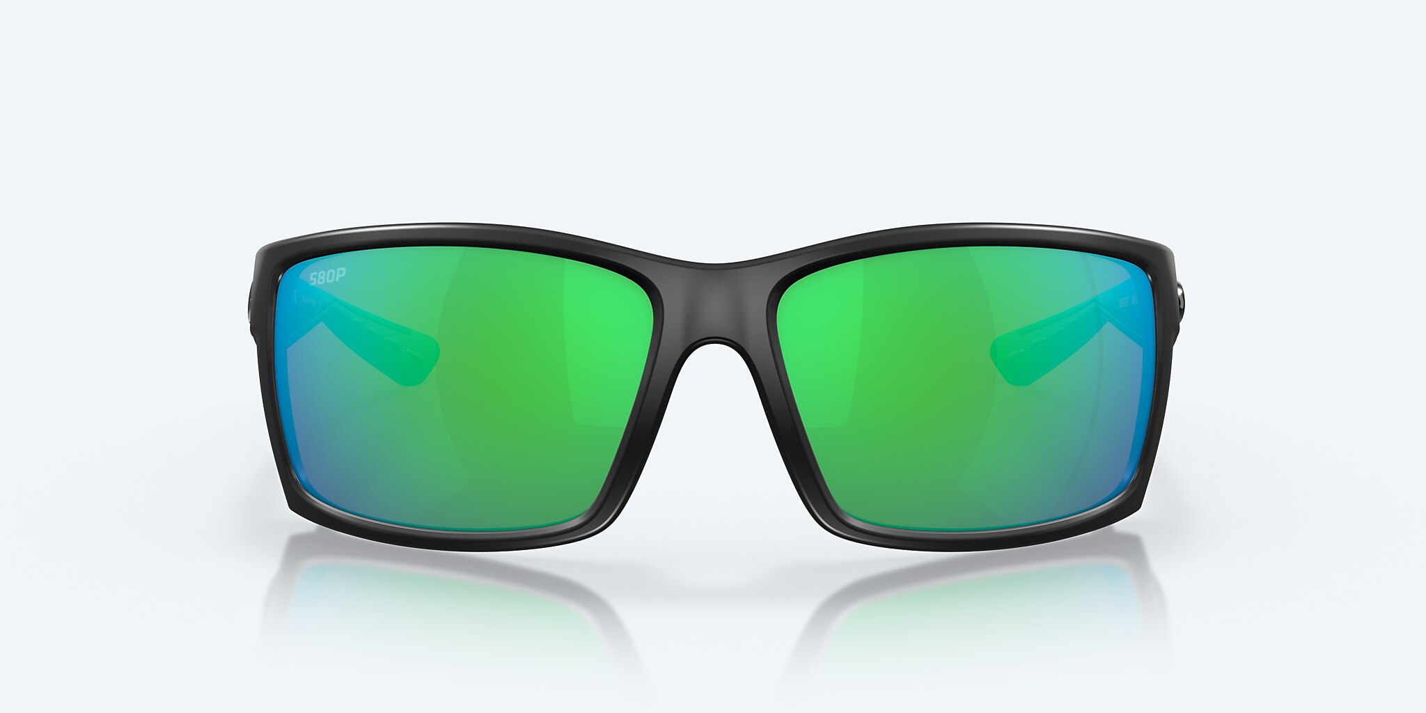 Sunglasses Costa Reefton XL (64-15) with Green Mirror lens and Blackout frame Image 2 of 7