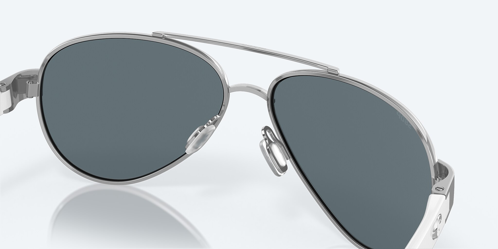 Sunglasses Costa Loreto M (56-14) with Blue Mirror lens and Palladium frame Image 7 of 8
