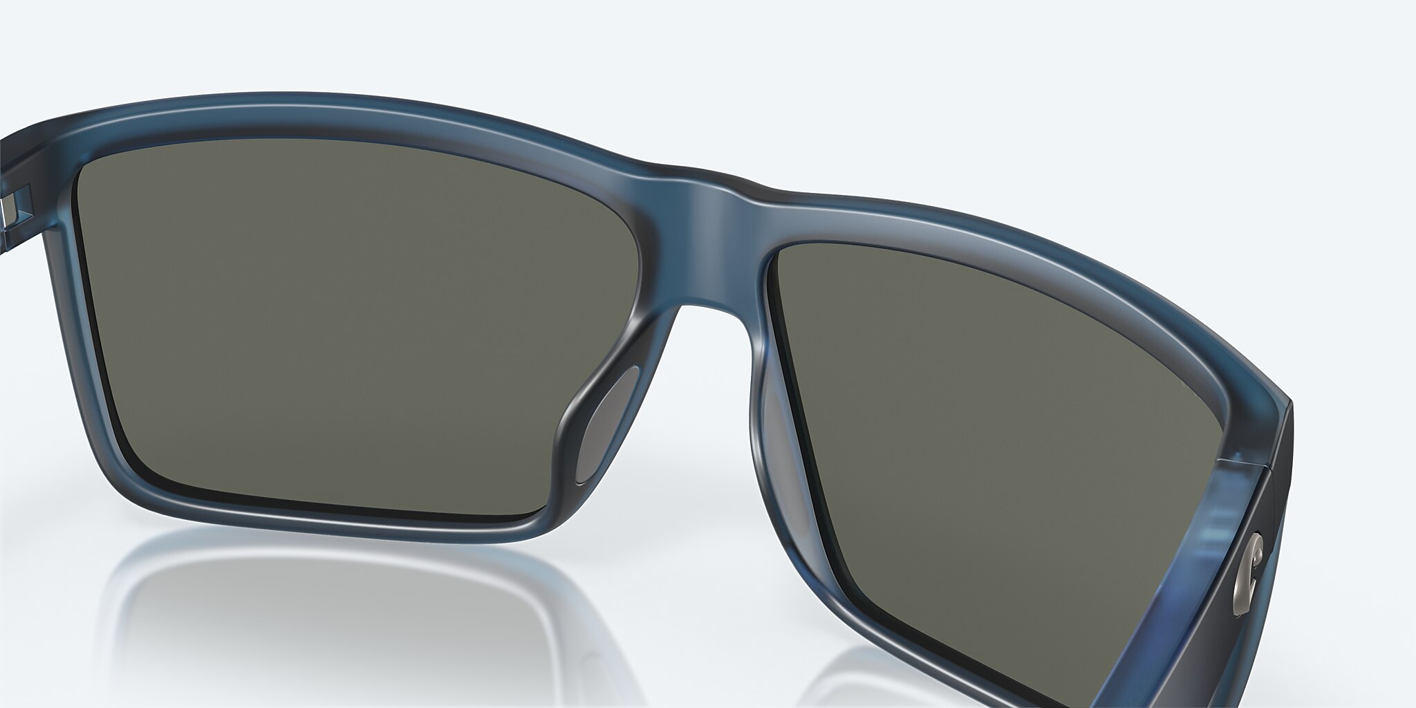 Sunglasses Costa Rinconcito M (60-12) with Gray Silver Mirror lens and Matte Atlantic Blue frame Image 7 of 8