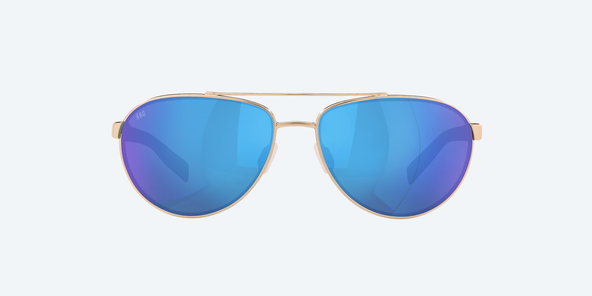Sunglasses Costa Fernandina S (57-15) with Blue Mirror lens and Brushed Gold frame Image 2 of 4