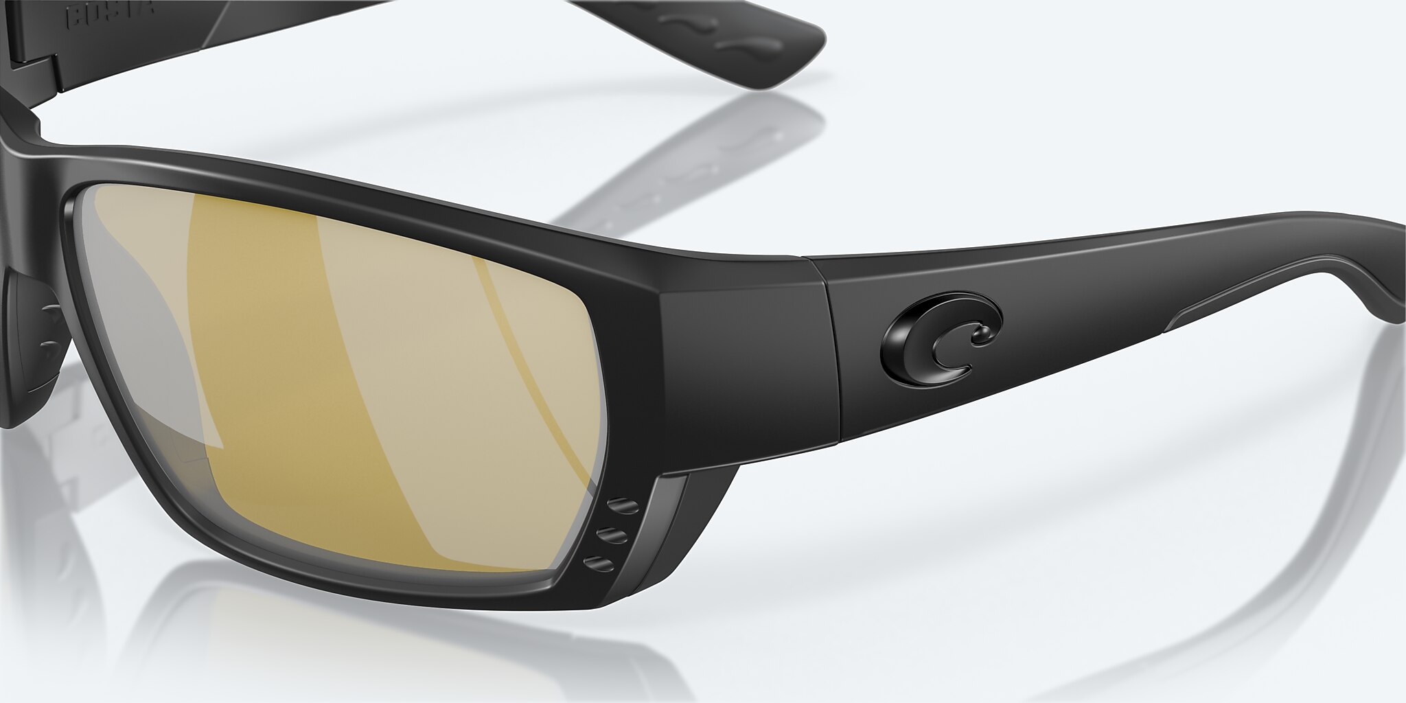 Lunettes de soleil Costa Tuna Alley XL (62-11) avec Aube argentée verre et Noir monture Image 6 de 7