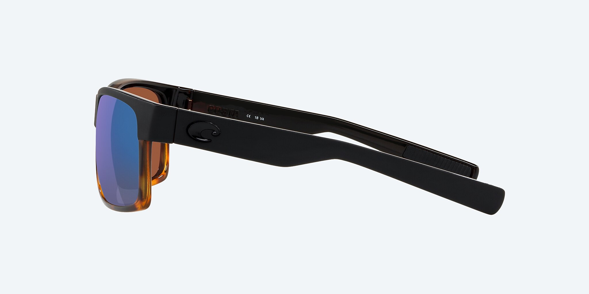 Sunglasses Costa Half Moon M (60-14) with Green Mirror lens and Black/Shiny Tortoise frame Image 3 of 4