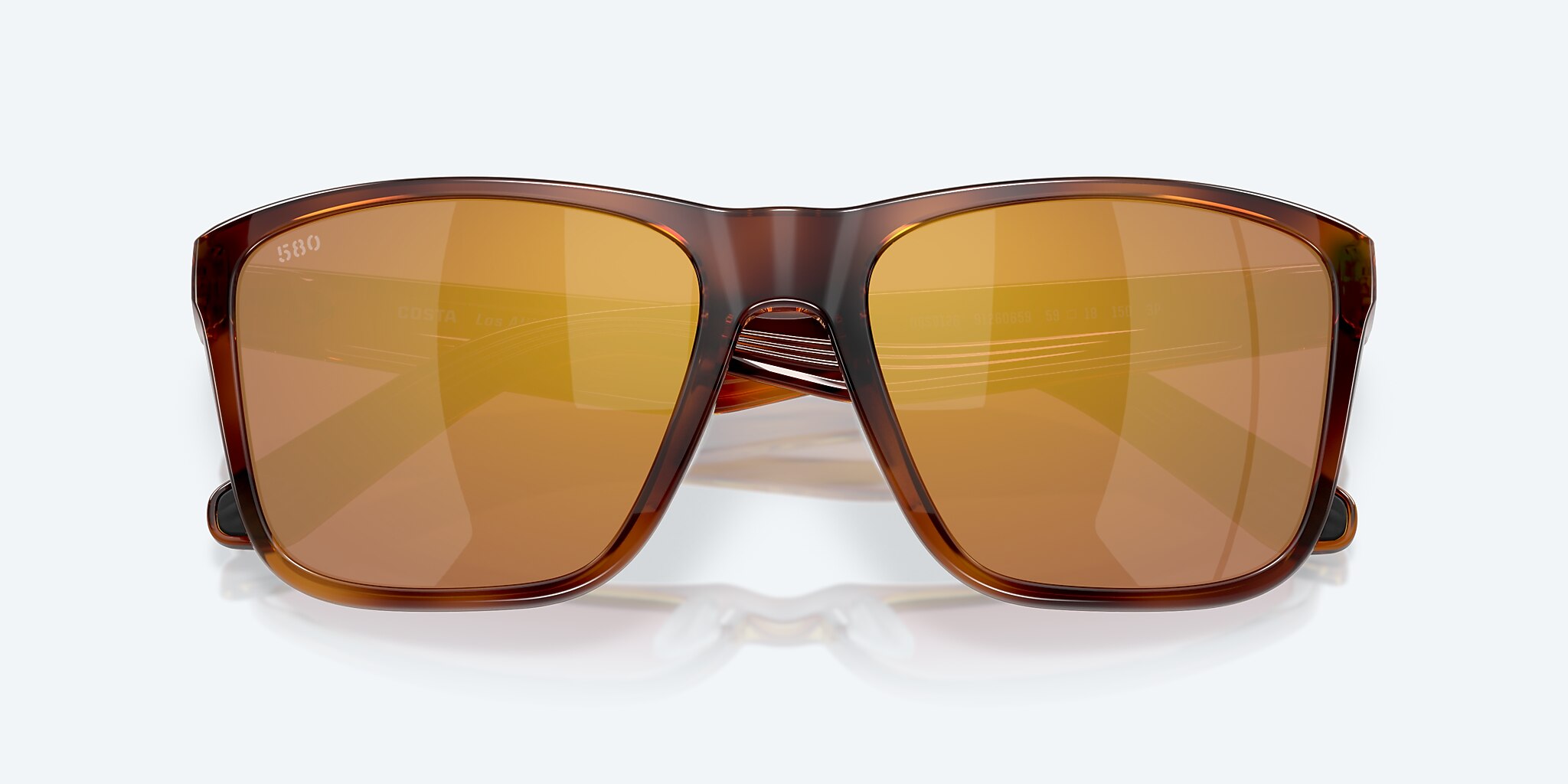 Sunglasses Costa Los Alijos XL (59-18) with Gold Mirror lens and Tortoise frame Image 5 of 8