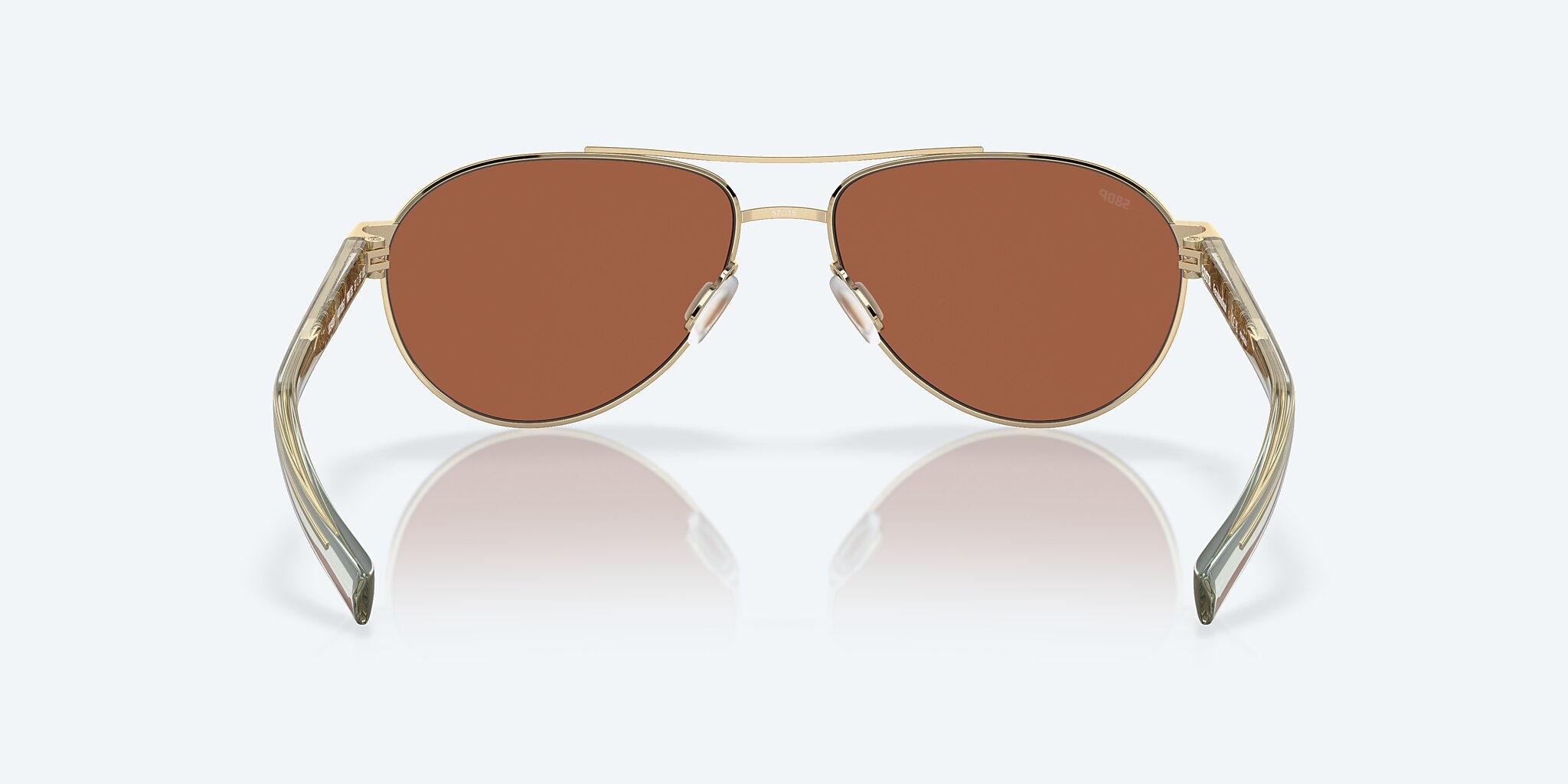Sunglasses Costa Fernandina S (57-15) with Copper Silver Mirror lens and Shiny Gold frame Image 4 of 7