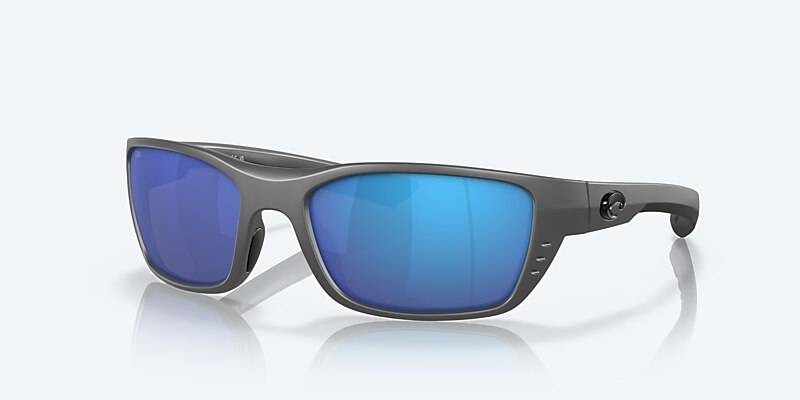 Lunettes de soleil Costa Whitetip M (58-18) avec Effet miroir Bleu verre et Gris mat monture Image 1 de 7