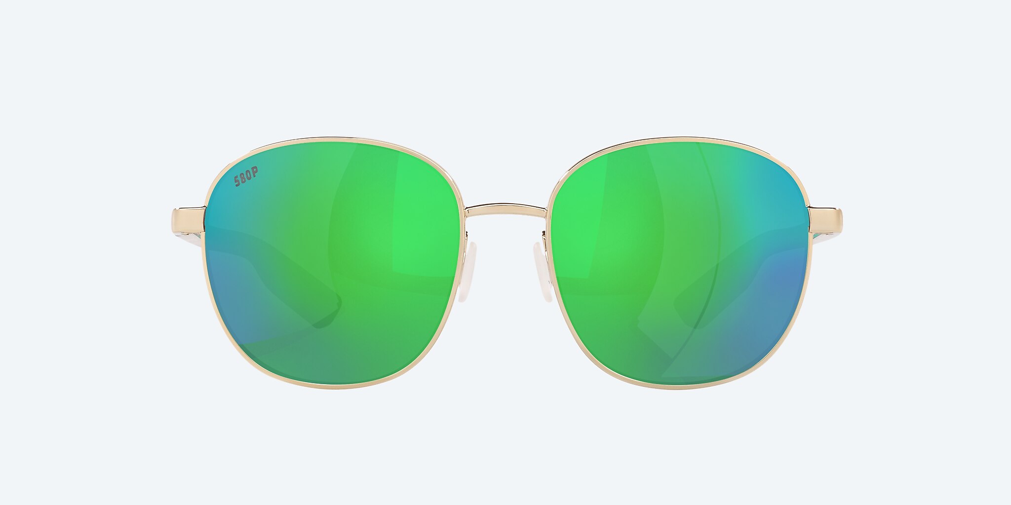 Lunettes de soleil Costa Egret L (55-18) avec Effet miroir Vert verre et Or brillant monture Image 2 de 4