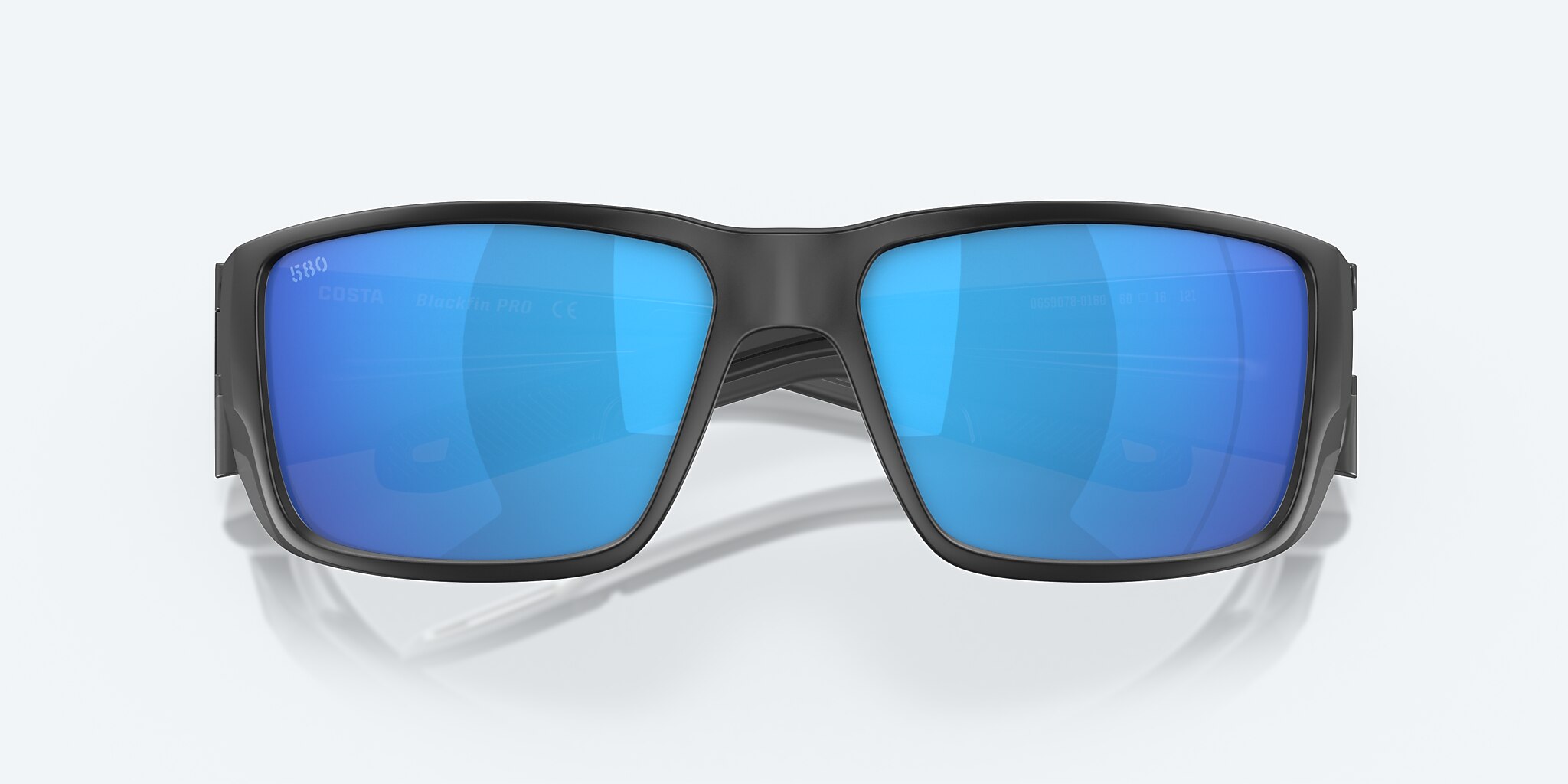 Sunglasses Costa Blackfin PRO L (60-16) with Blue Mirror lens and Matte Black frame Image 5 of 8