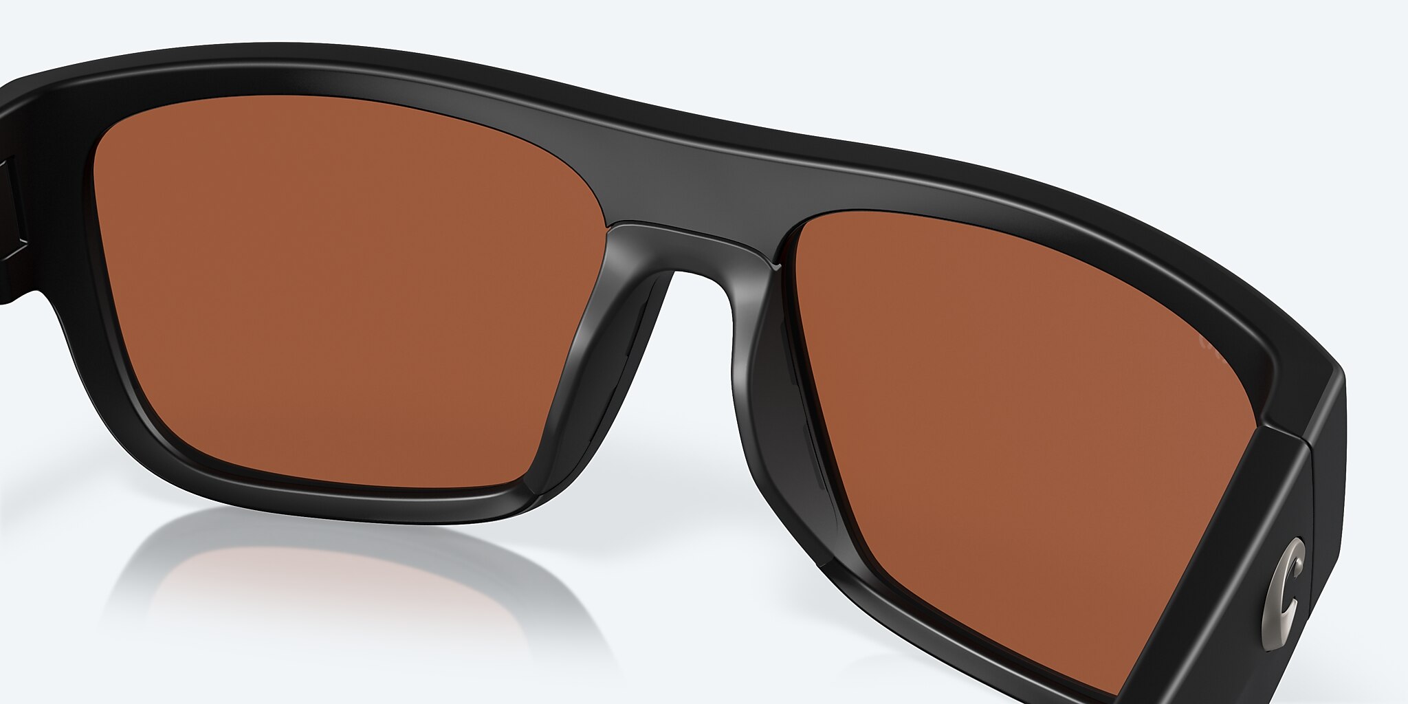 Lunettes de soleil Costa Sampan XL (58-17) avec Effet miroir Vert verre et Noir mat monture Image 7 de 7