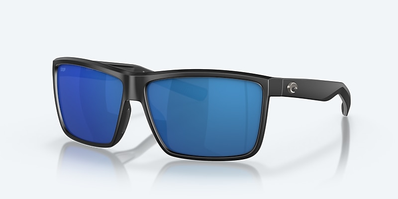 Sunglasses Costa Rinconcito M (60-12) with Blue Mirror lens and Matte Black frame Image 1 of 8