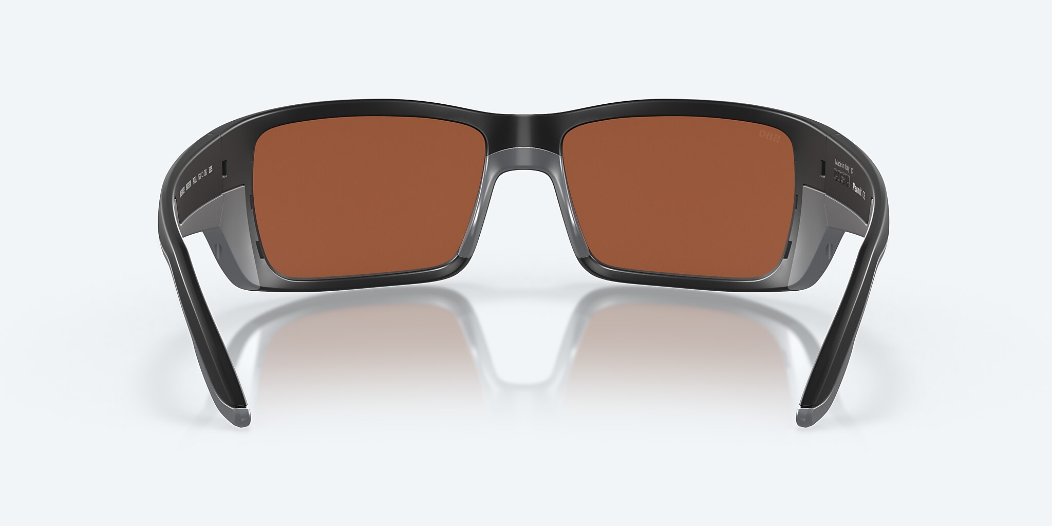 Sunglasses Costa Permit XL (63-16) with Green Mirror lens and Matte Black frame Image 4 of 7