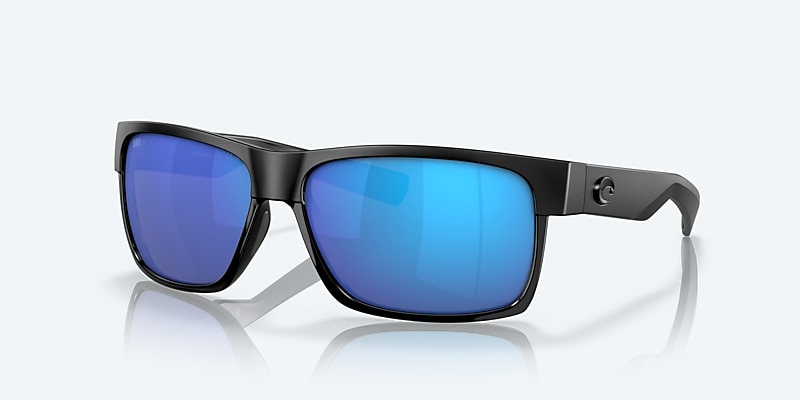 Sunglasses Costa Half Moon M (60-14) with Blue Mirror lens and Shiny Black frame Image 1 of 7