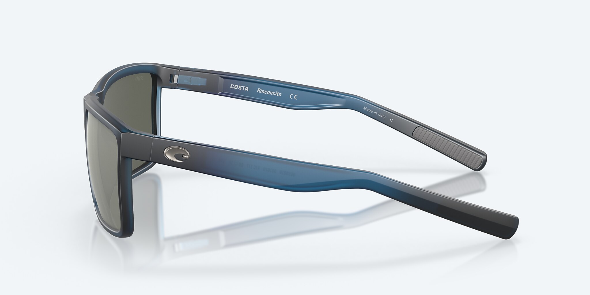 Sunglasses Costa Rinconcito M (60-12) with Gray Silver Mirror lens and Matte Atlantic Blue frame Image 3 of 8