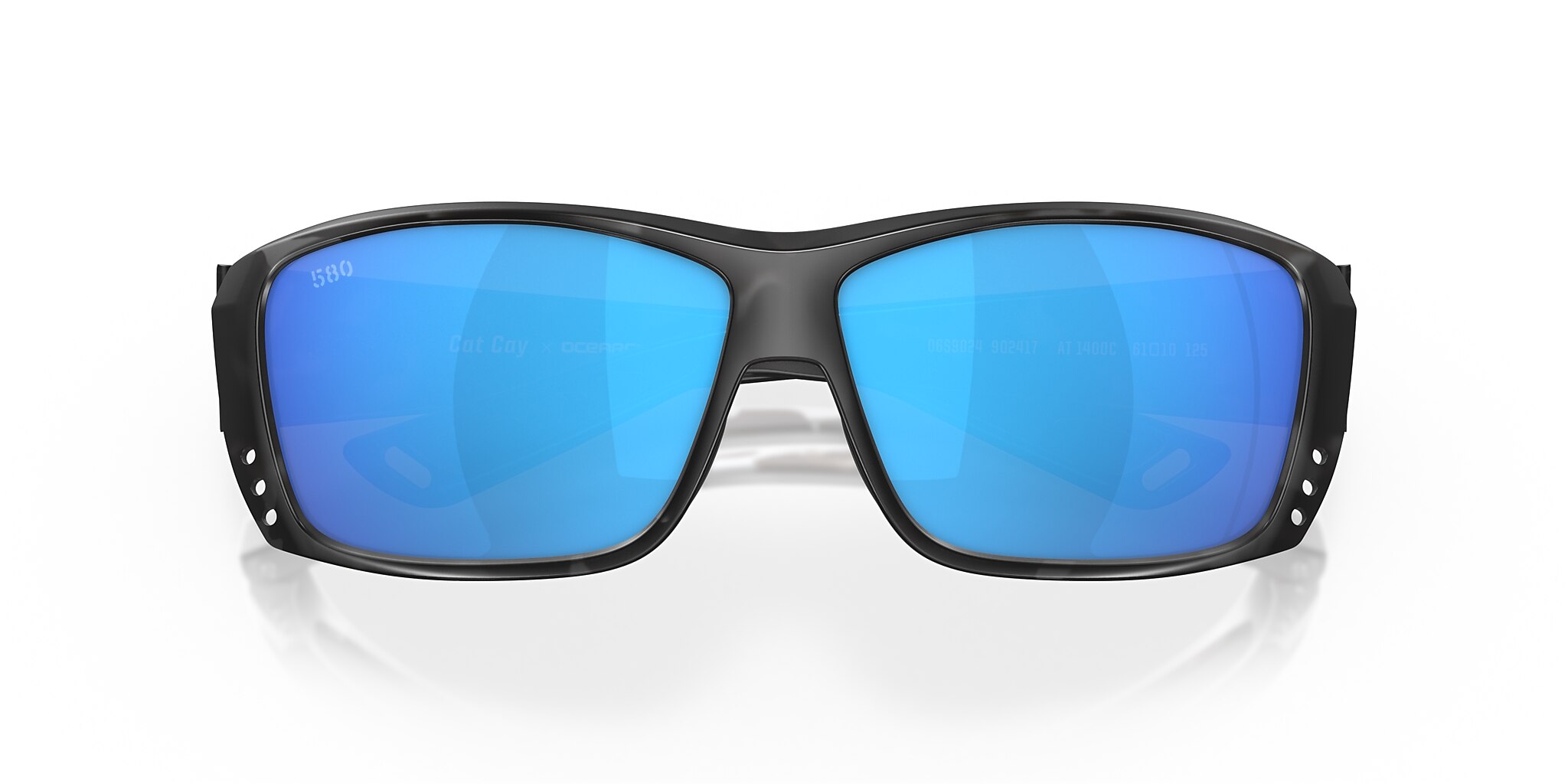 Costa Ocearch® Cat Cay M (61-10) with Blue Mirror lenses and Tiger