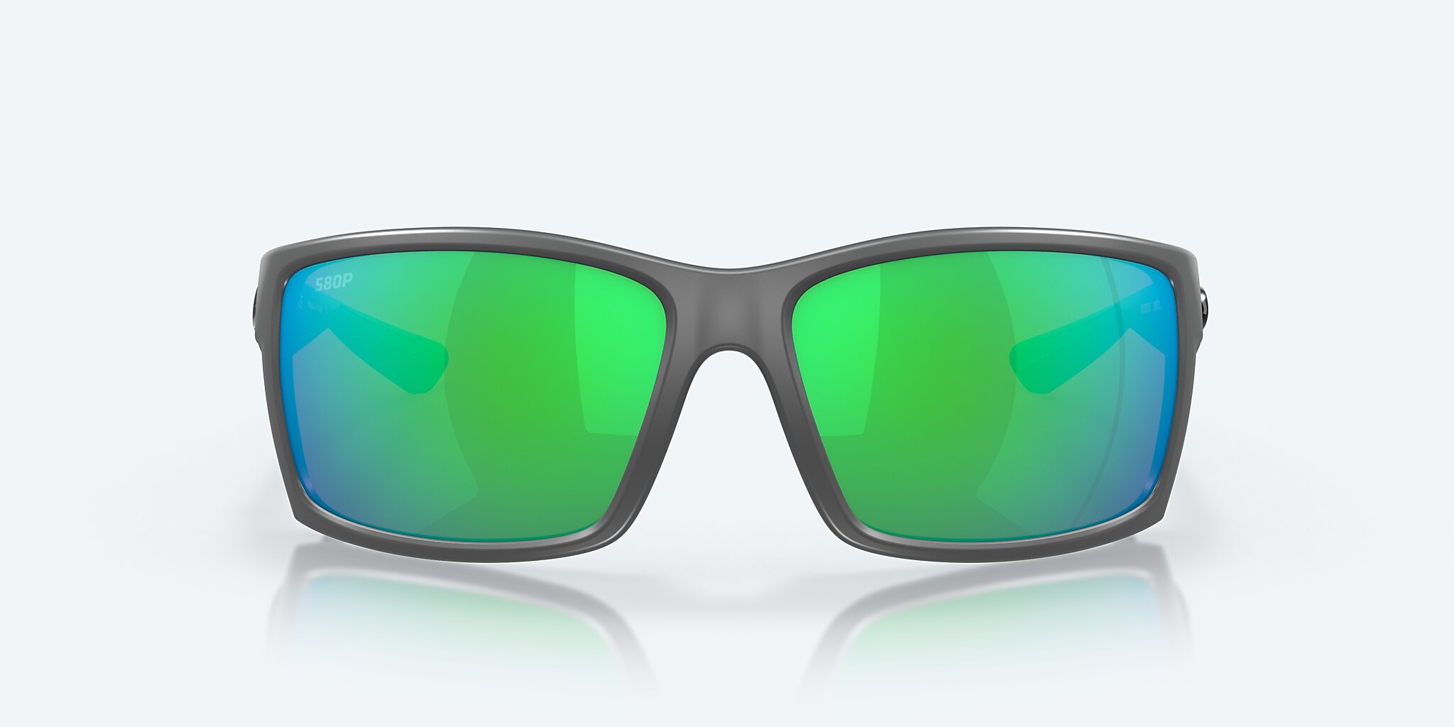 Sunglasses Costa Reefton XL (64-15) with Green Mirror lens and Matte Gray frame Image 2 of 7