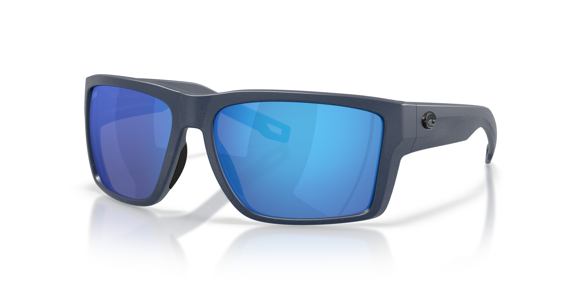 Costa Del Mar Hybrid San Carlos Men's Netplus Midnight Blue Frame Blue Mirror 580G Polarized Lens Sunglasses 06S9138-91380661