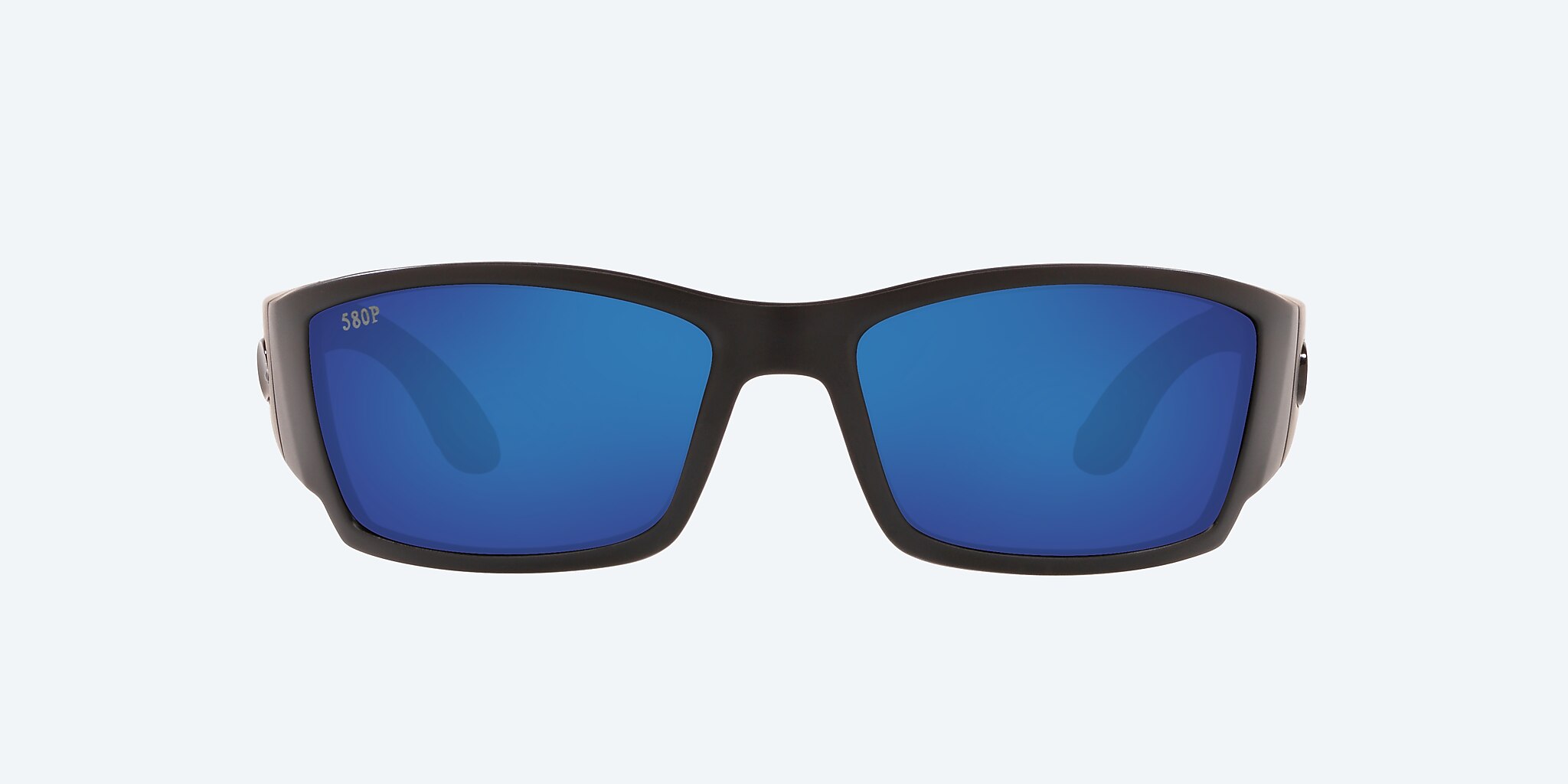 Lunettes de soleil Costa Corbina L (61-18) avec Effet miroir Bleu verre et Noir monture Image 2 de 4