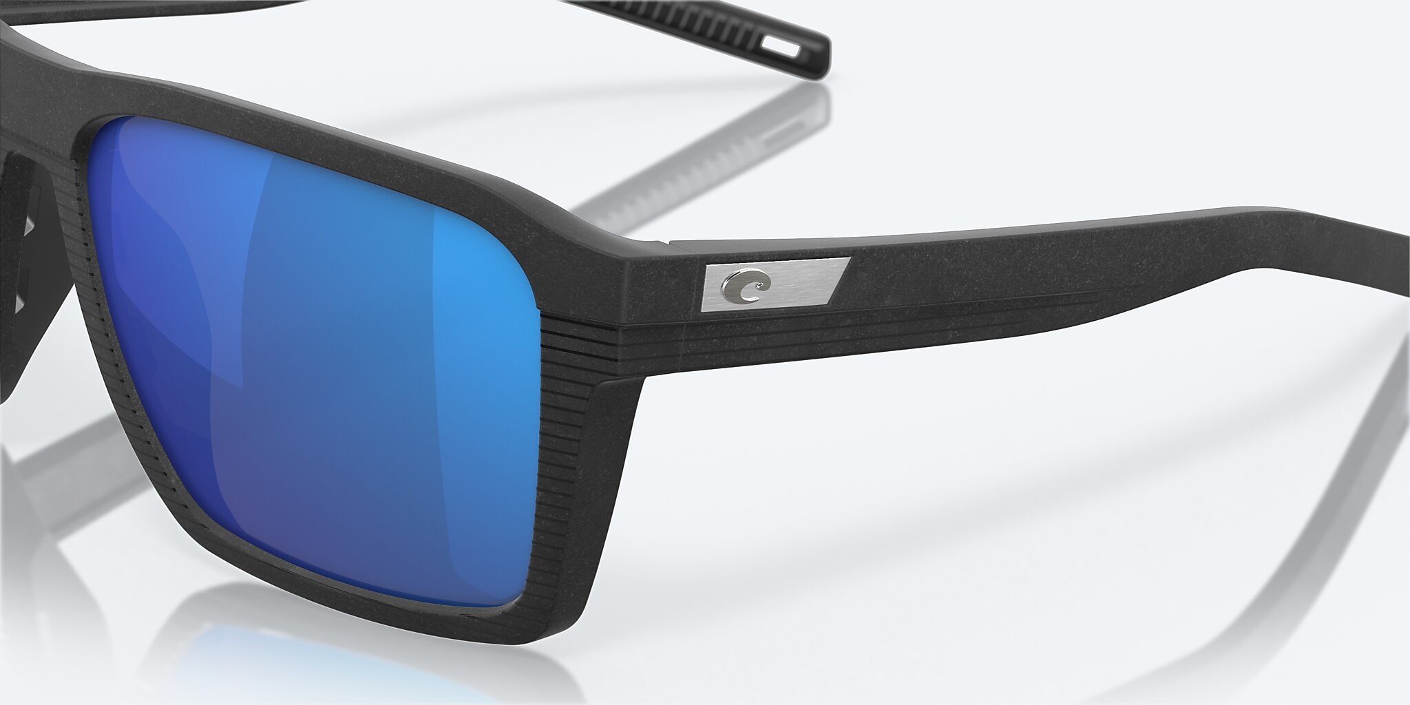 Sunglasses Costa Antille L (58-17) with Blue Mirror lens and Net Black frame Image 6 of 8