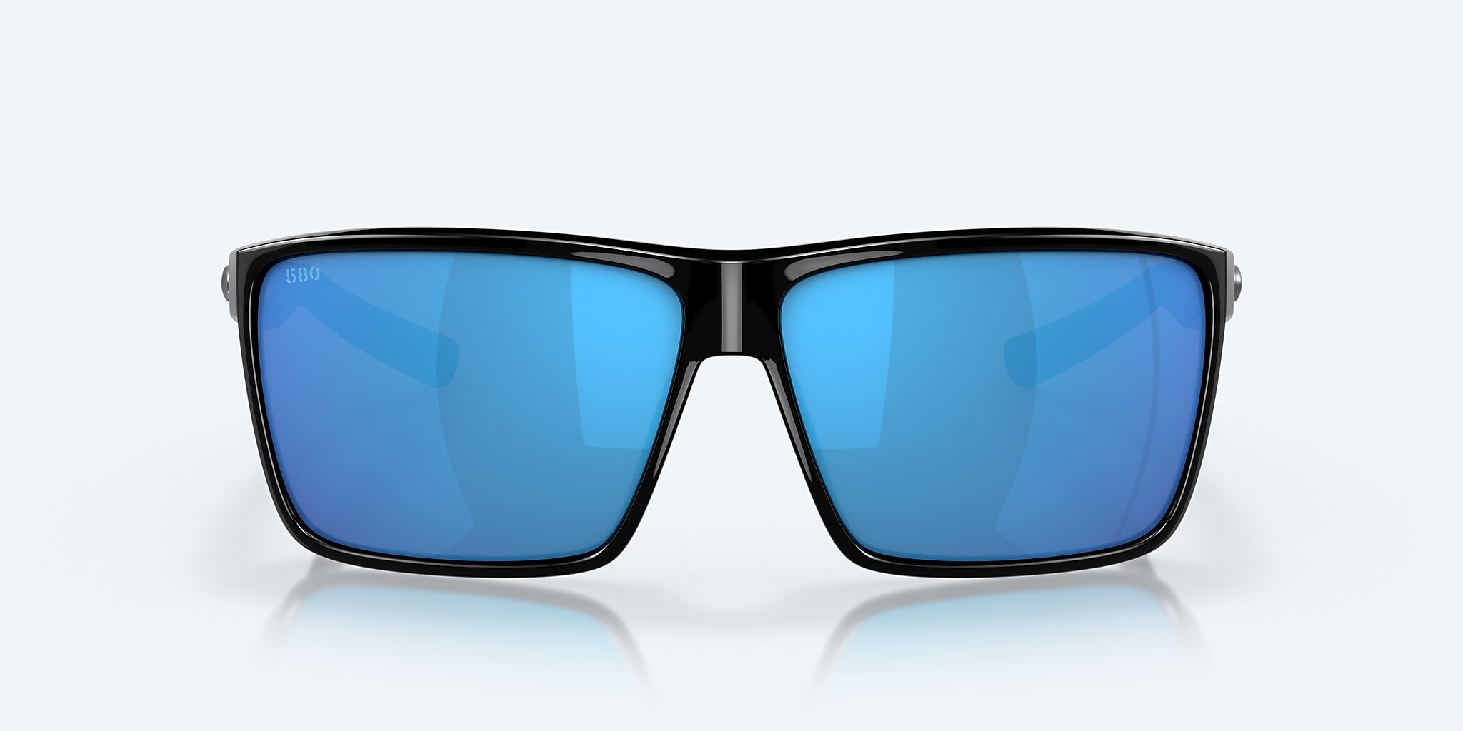 Sunglasses Costa Rincon L (63-11) with Blue Mirror lens and Shiny Black frame Image 2 of 7