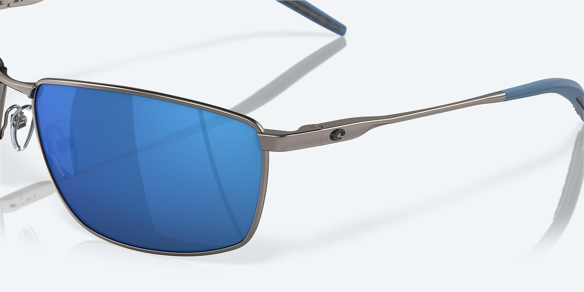 Lunettes de soleil Costa Turret L (63-15) avec Effet miroir Bleu verre et Bronze nickelé profond mat monture Image 6 de 7