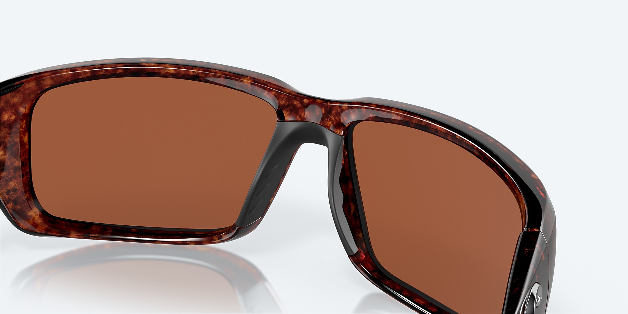 Sunglasses Costa Fantail M (59-14) with Green Mirror lens and Tortoise frame Image 7 of 7