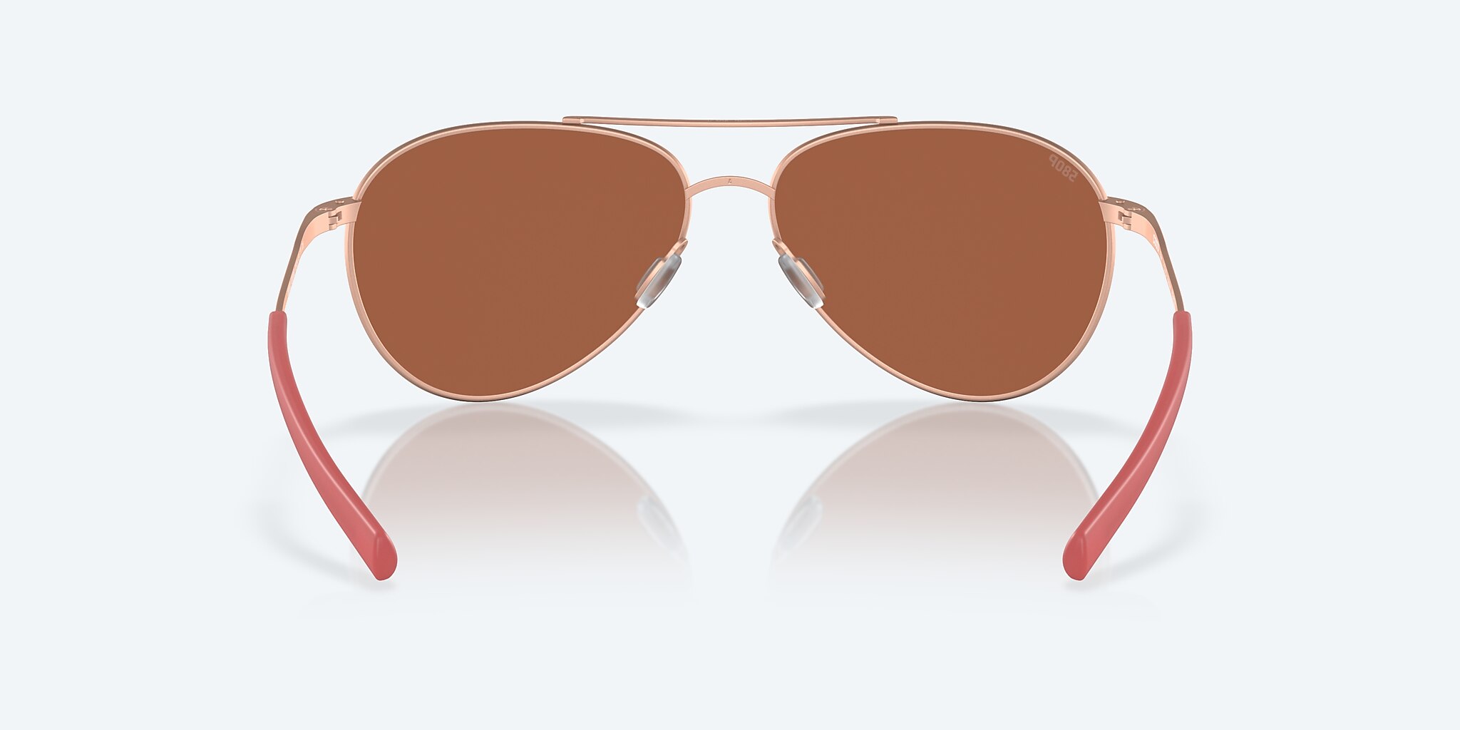 Sunglasses Costa Piper L (58-14) with Copper Silver Mirror lens and Satin Rose Gold frame Image 4 of 7