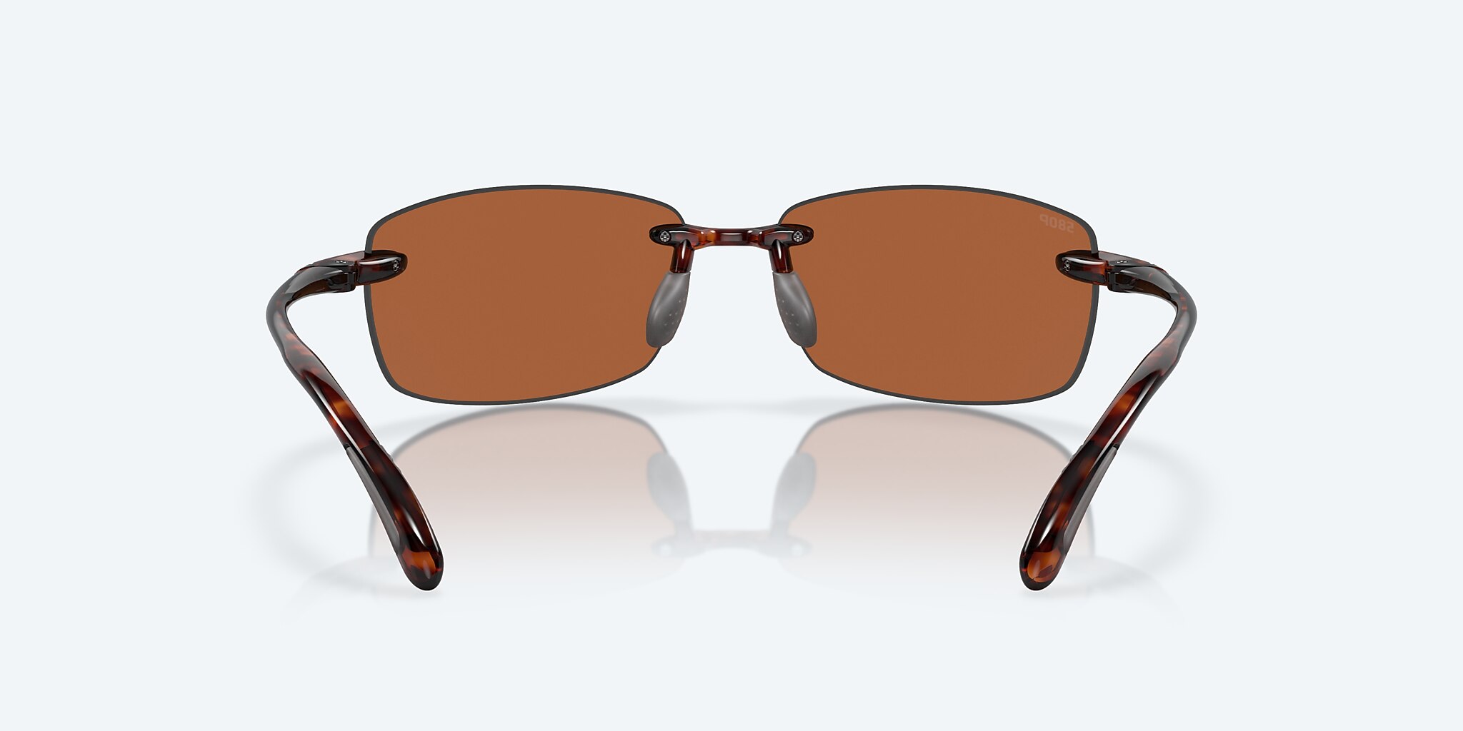 Sunglasses Costa Ballast M (60-15) with Green Mirror lens and Tortoise frame Image 4 of 7