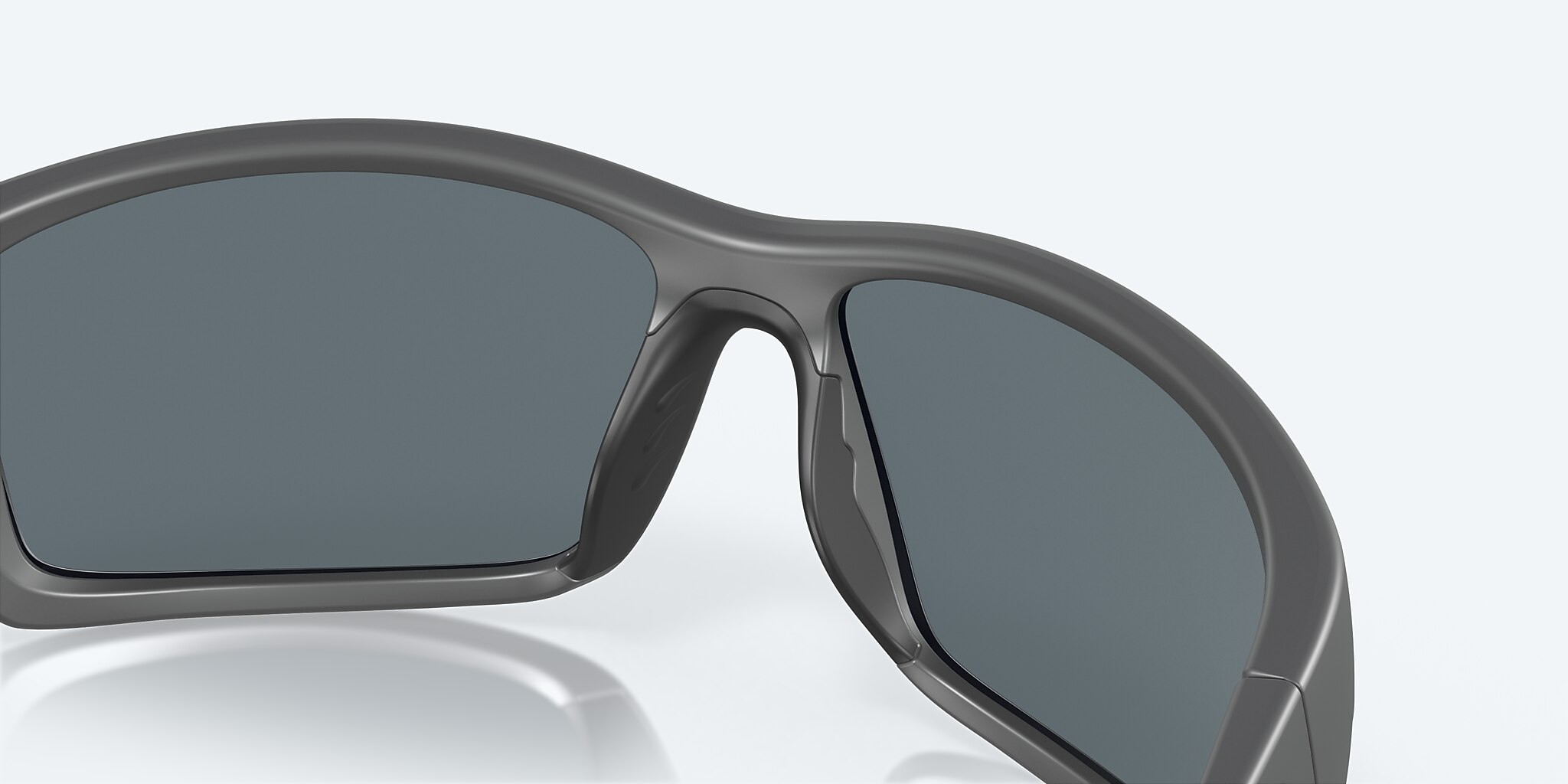 Sunglasses Costa Reefton XL (64-15) with Blue Mirror lens and Matte Gray frame Image 7 of 7