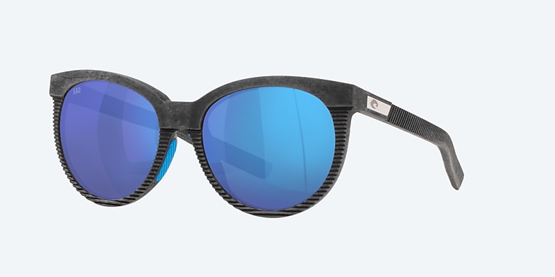 Sunglasses Costa Victoria S (56-19) with Blue Mirror lens and Net Gray With Blue Rubber frame Image 1 of 4