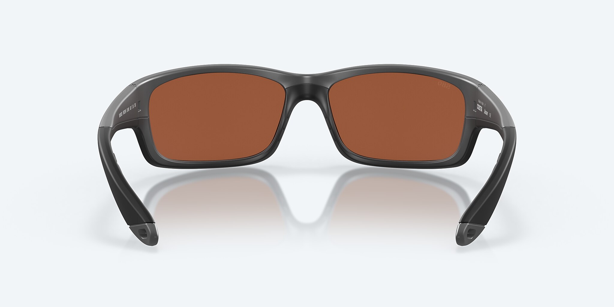 Sunglasses Costa Jose L (62-16) with Green Mirror lens and Matte Gray frame Image 4 of 8