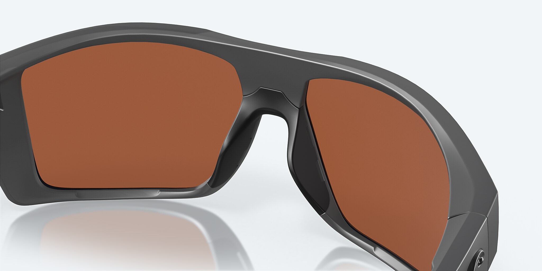 Sunglasses Costa Diego XL (62-14) with Green Mirror lens and Matte Gray frame Image 8 of 8