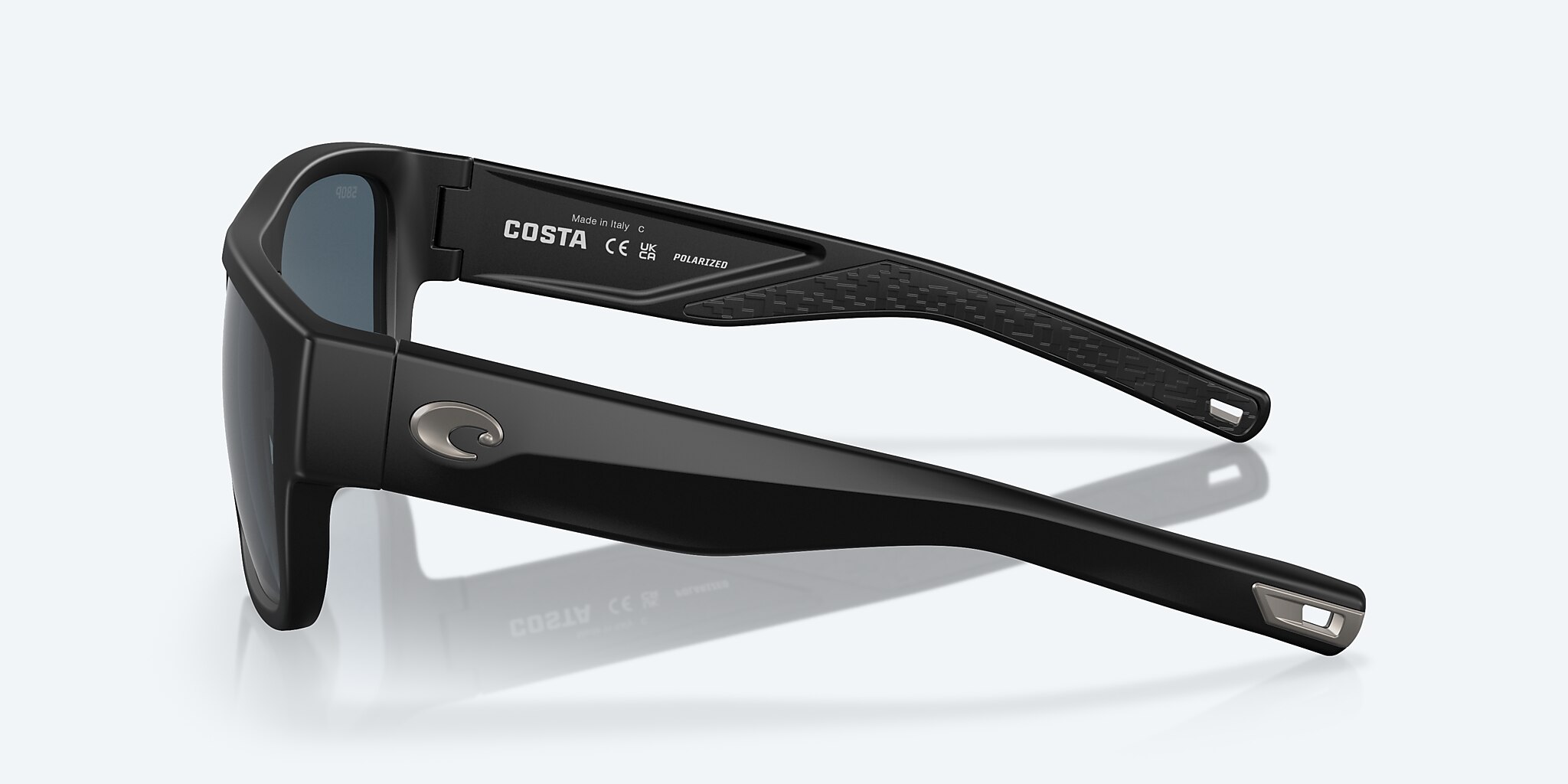 Lunettes de soleil Costa Sampan XL (58-17) avec Gris verre et Noir mat monture Image 3 de 7