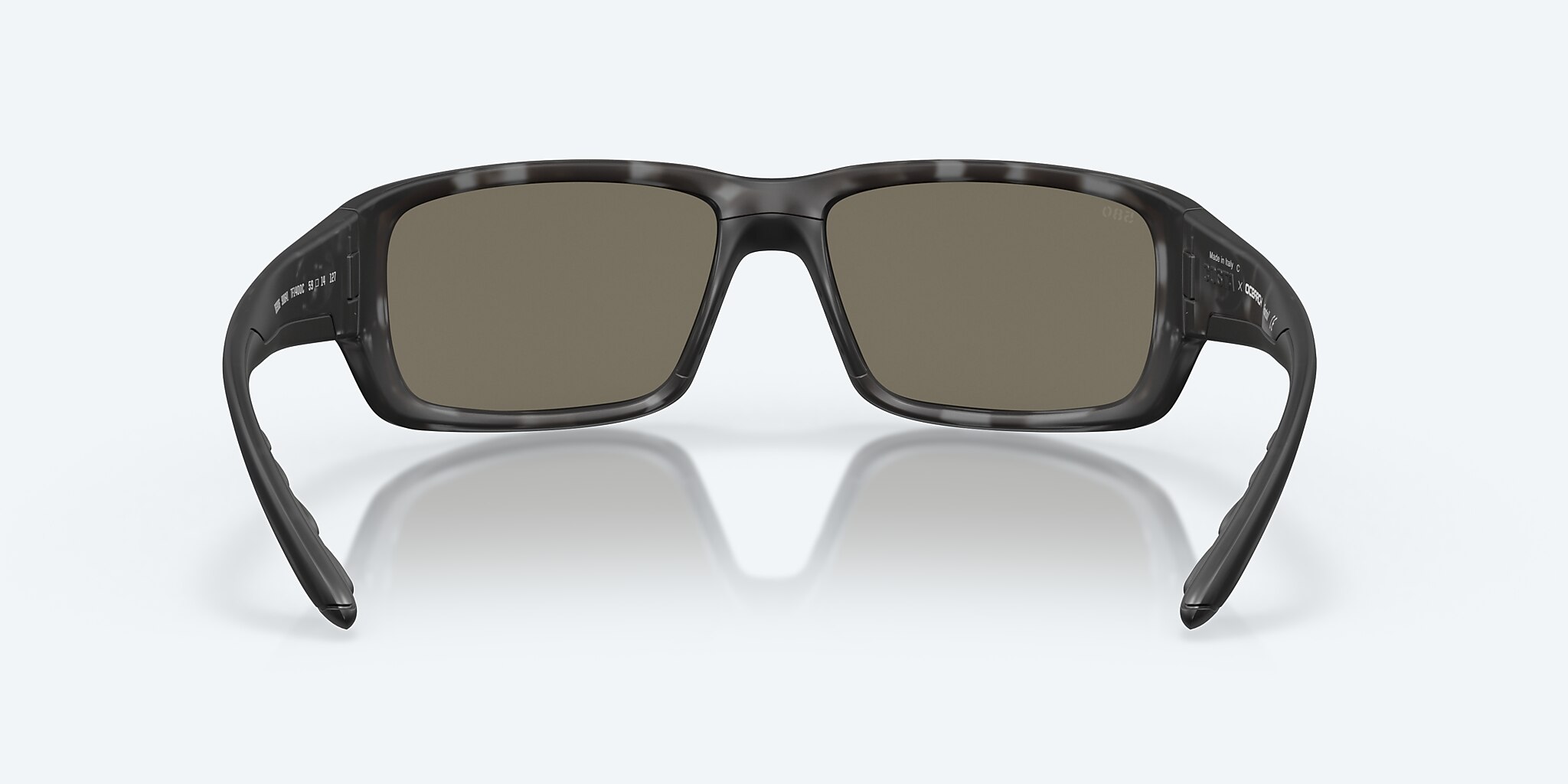 Lunettes de soleil Costa Ocearch® Fantail M (59-14) avec Effet miroir Bleu verre et Requin-tigre Ocearch monture Image 4 de 7