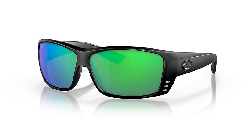 Costa Cat Cay M (61-10) with Green Mirror lenses and Blackout