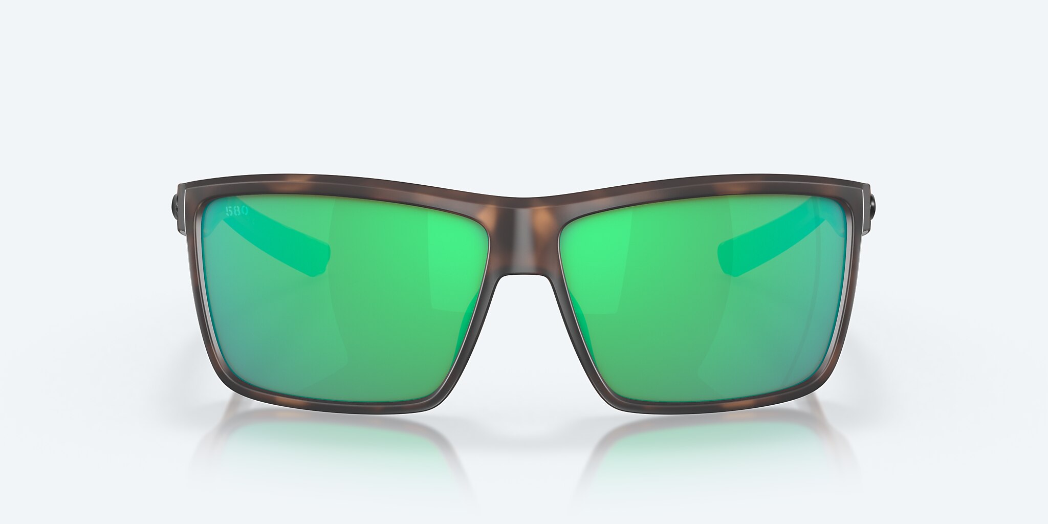 Sunglasses Costa Rinconcito M (60-12) with Green Mirror lens and Matte Tortoise frame Image 2 of 8