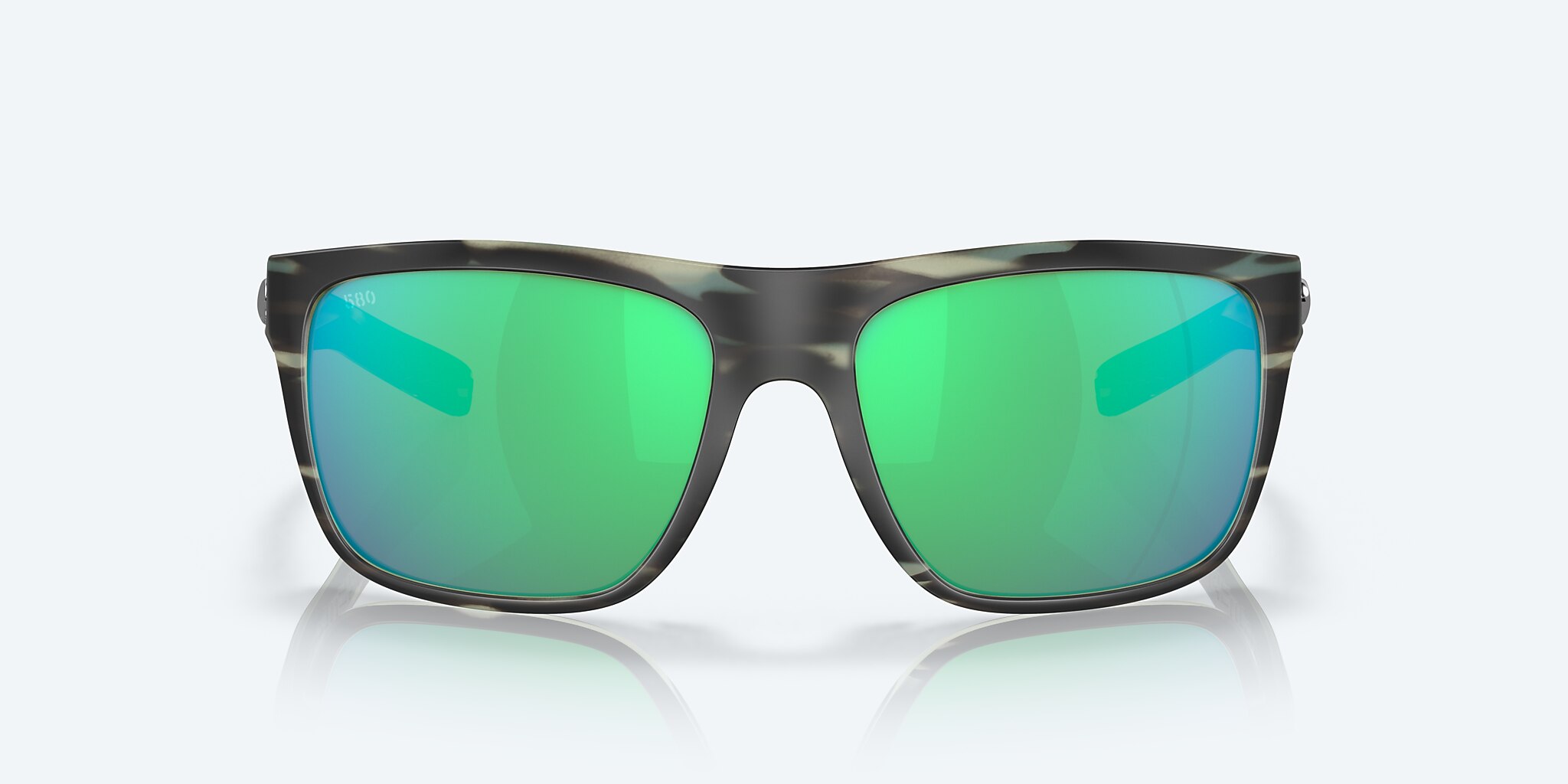 Sunglasses Costa Broadbill L (60-16) with Green Mirror lens and Matte Reef frame Image 2 of 7