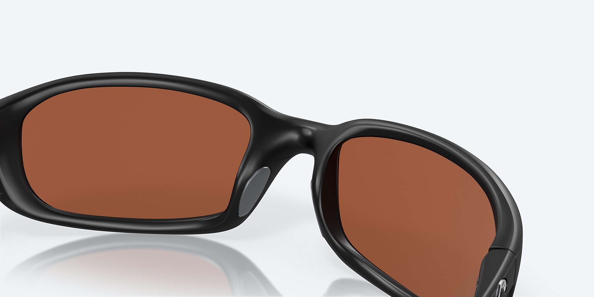 Sunglasses Costa Brine S (59-18) with Green Mirror lens and Matte Black frame Image 7 of 7