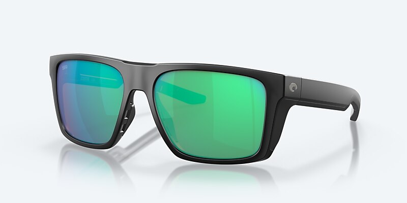 Sunglasses Costa Lido XL (57-16) with Green Mirror lens and Matte Black frame Image 1 of 9