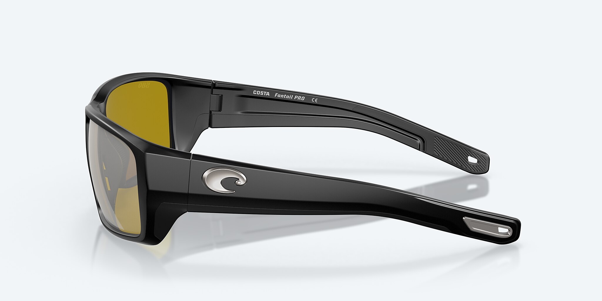 Sunglasses Costa Fantail PRO L (60-15) with Sunrise Silver Mirror lens and Matte Black frame Image 3 of 8