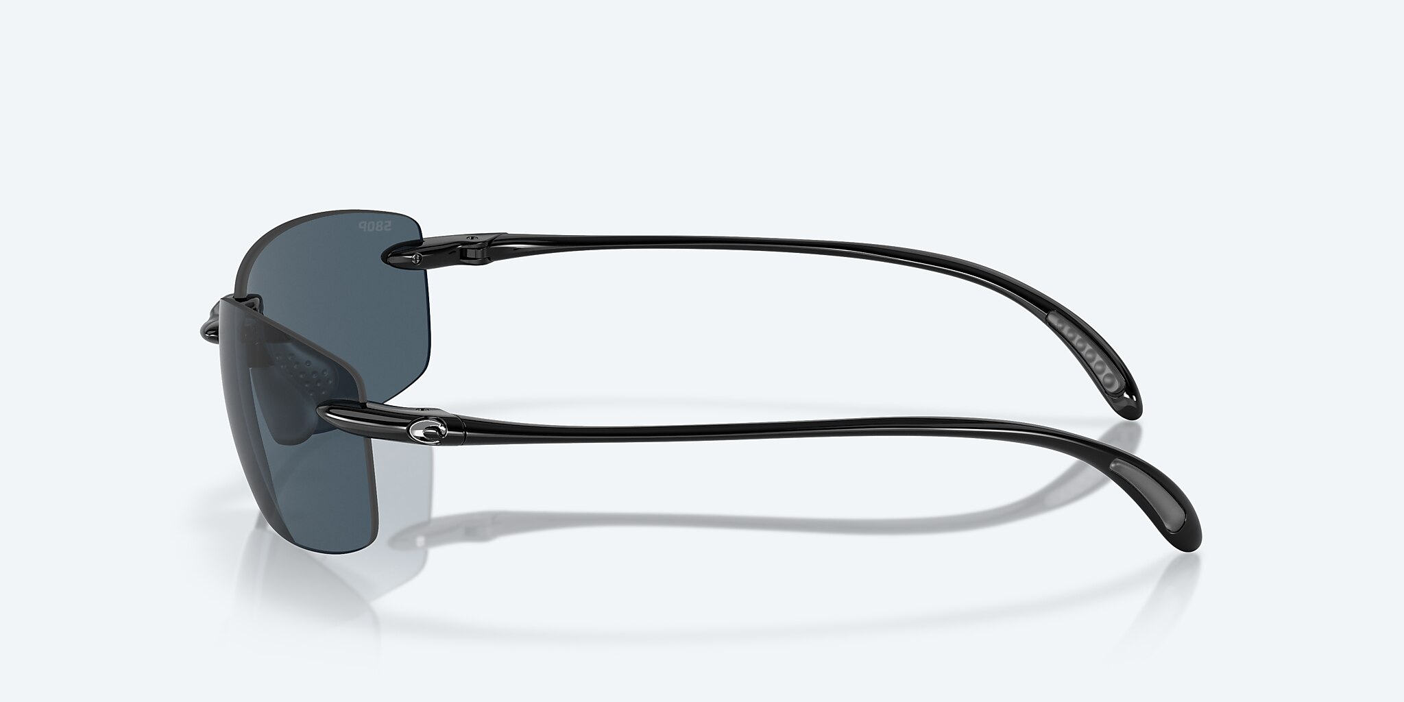 Sunglasses Costa Ballast M (60-15) with Gray lens and Shiny Black frame Image 3 of 7
