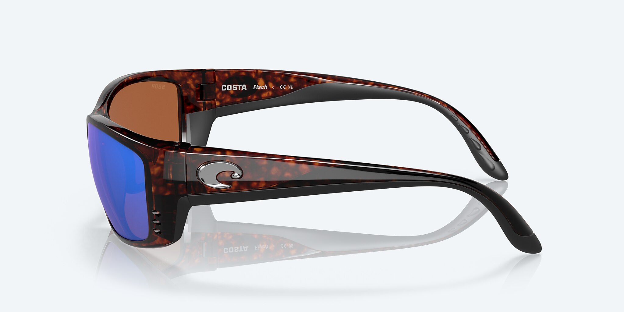 Lentes de Sol Costa Fisch XL (64-17) con Verde Espejado lente y Tipo Carey montura Imagen 3 de 7