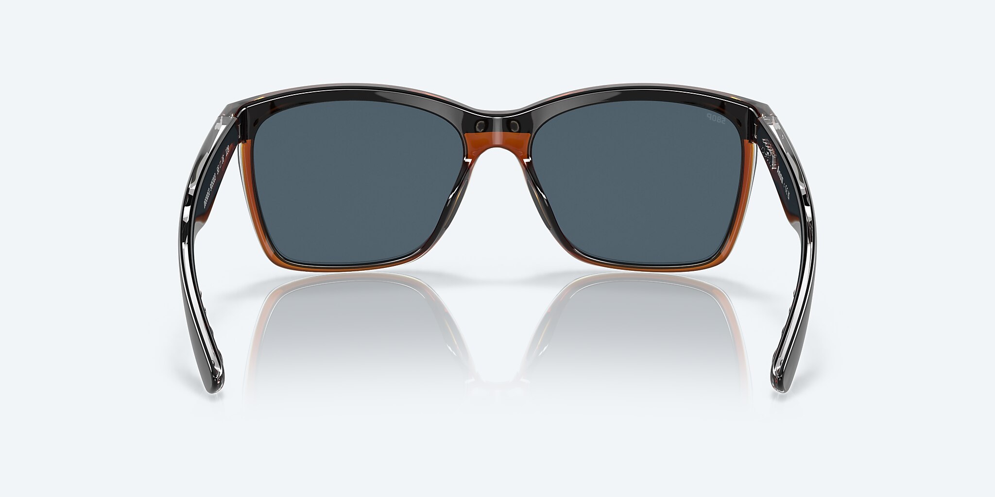 Sunglasses Costa Anaa S (55-16) with Gray lens and Shiny Black On Brown frame Image 4 of 7
