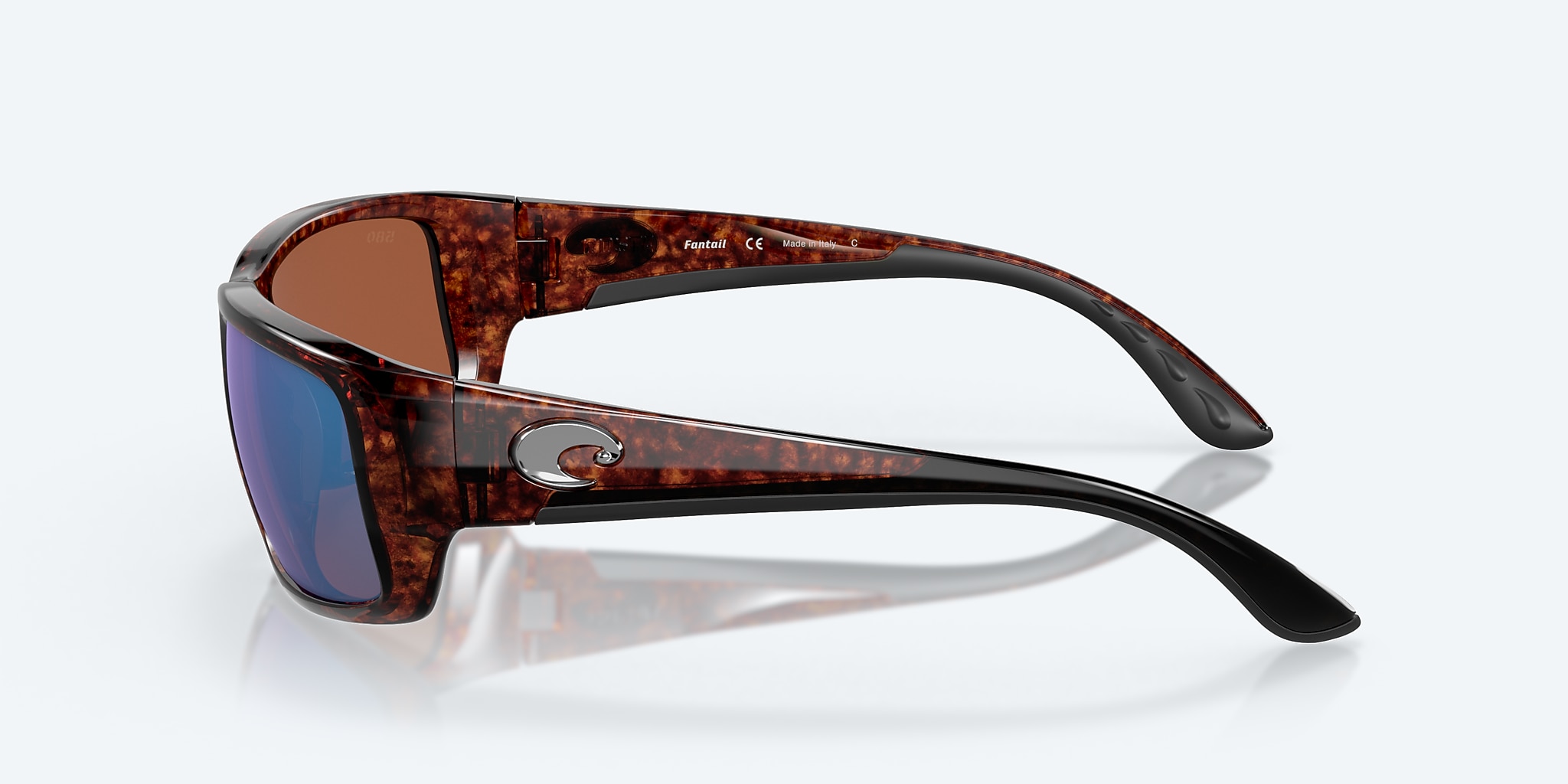 Sunglasses Costa Fantail M (59-14) with Green Mirror lens and Tortoise frame Image 3 of 7