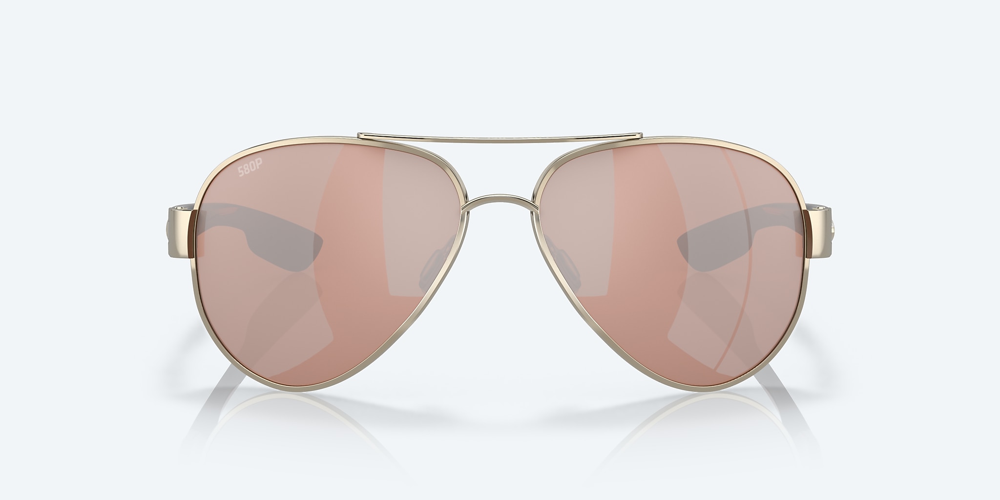 Sunglasses Costa South Point L (59-14) with Copper Silver Mirror lens and Rose Gold frame Image 2 of 7