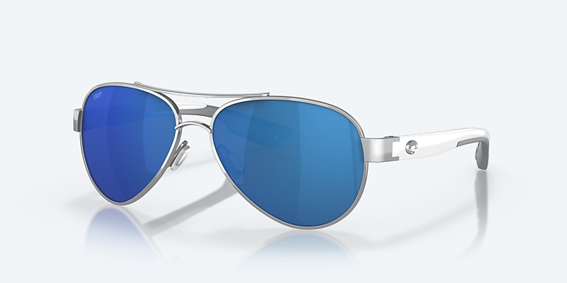 Sunglasses Costa Loreto M (56-14) with Blue Mirror lens and Palladium frame Image 1 of 8