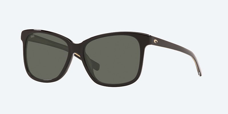 Sunglasses Costa May M (57-15) with Gray lens and Shiny Black frame Image 1 of 4